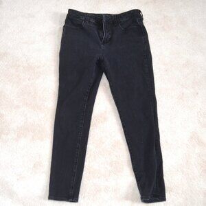 American Eagle Hi-Rise Jegging Womens 10 Short Black Denim